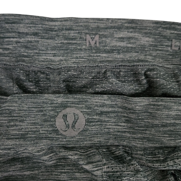 LULULEMON Rapid Vent Tech 2-Pack heathered green & black boxer 5" medium - Picture 6 of 10